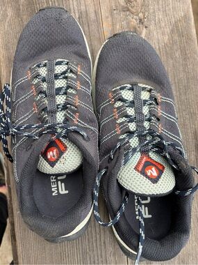 Merrell Men’s Charcoal and Orange Athletic Trail Shoes